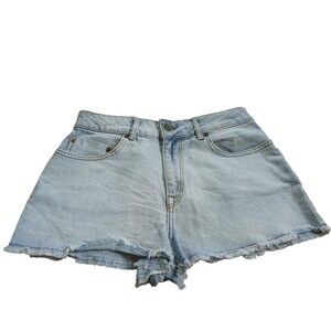 Roxy Jean Shorts 28 Short Cut Off Blue Light Wash Denim